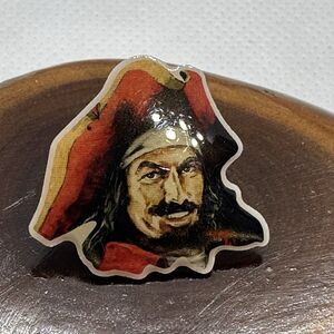Vintage Captain Morgan Rum Pirate Advertising Enamel Pin Bar Collectible 7/8"